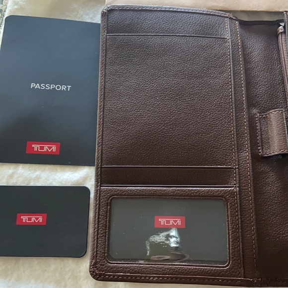 Tumi Bags Tumi Travel Organizer Leather Wallet New Brown Poshmark